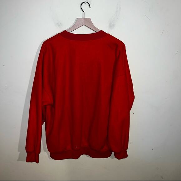 VNTG GLACIERS quarter snap polyester sweatshirt L - Picture 5 of 5